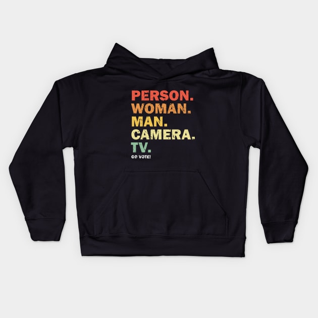 Cognitive Test Claim Person Woman Man Camera TV Kids Hoodie by star trek fanart and more